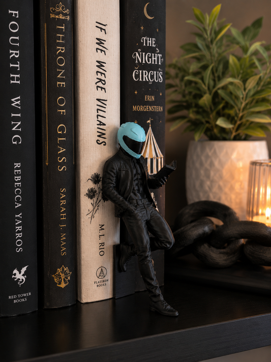 Motorcycle Guy Shelf Decor