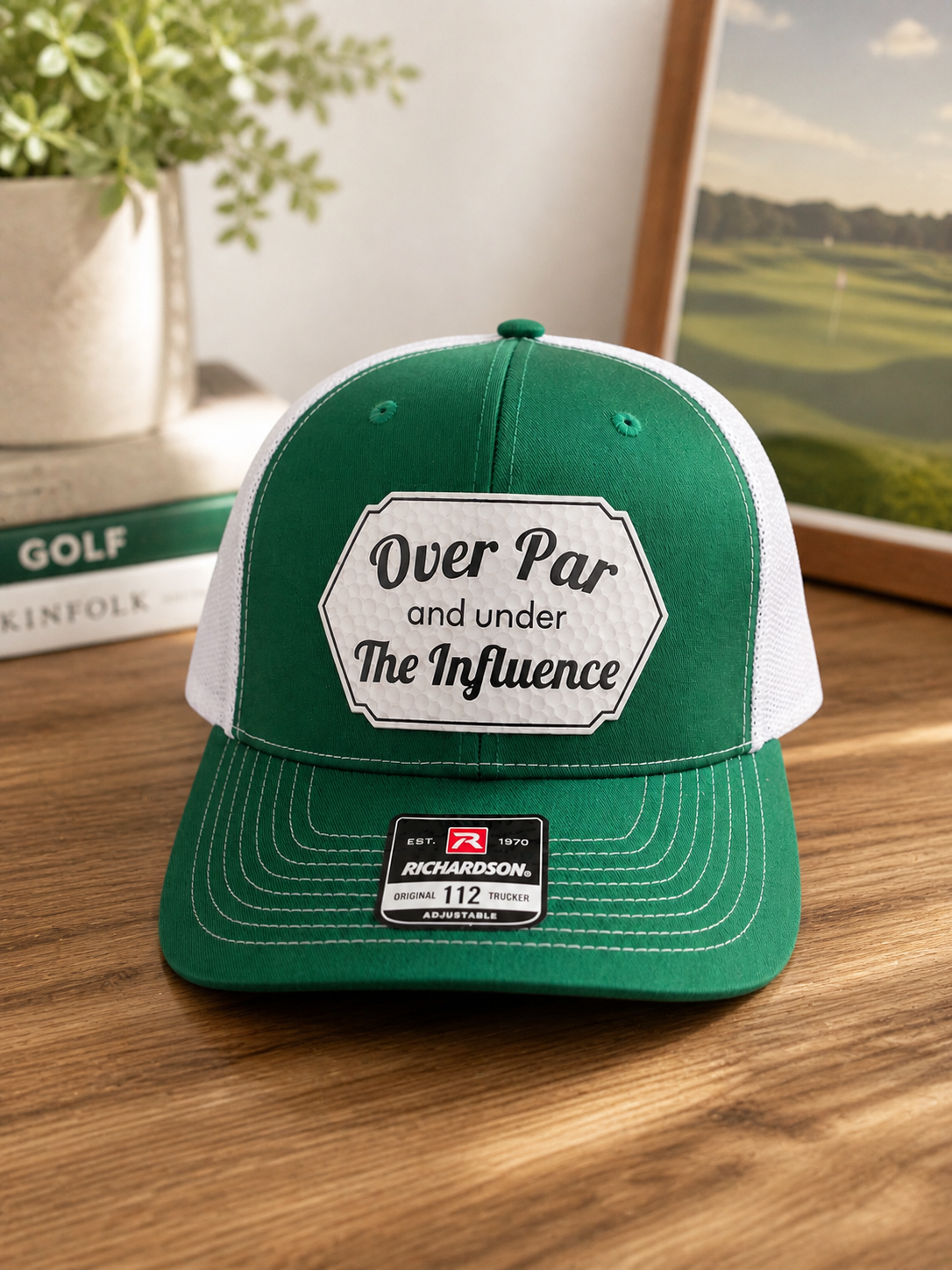 “Over Par & Under The Influence” Golf Trucker Hat