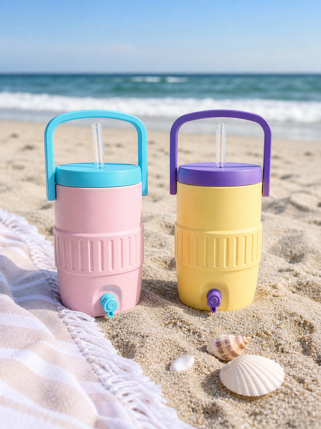 12oz Retro Cooler Can Koozie with Handle (Soda Can)
