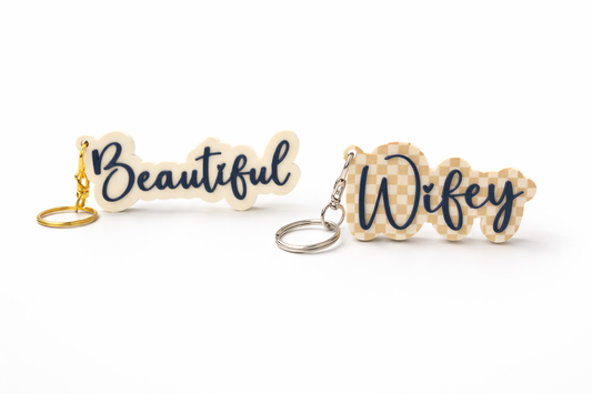 Custom Script Name Keychain | Personalized Acrylic Keychain | Cute Bag Charm | Gift for Her