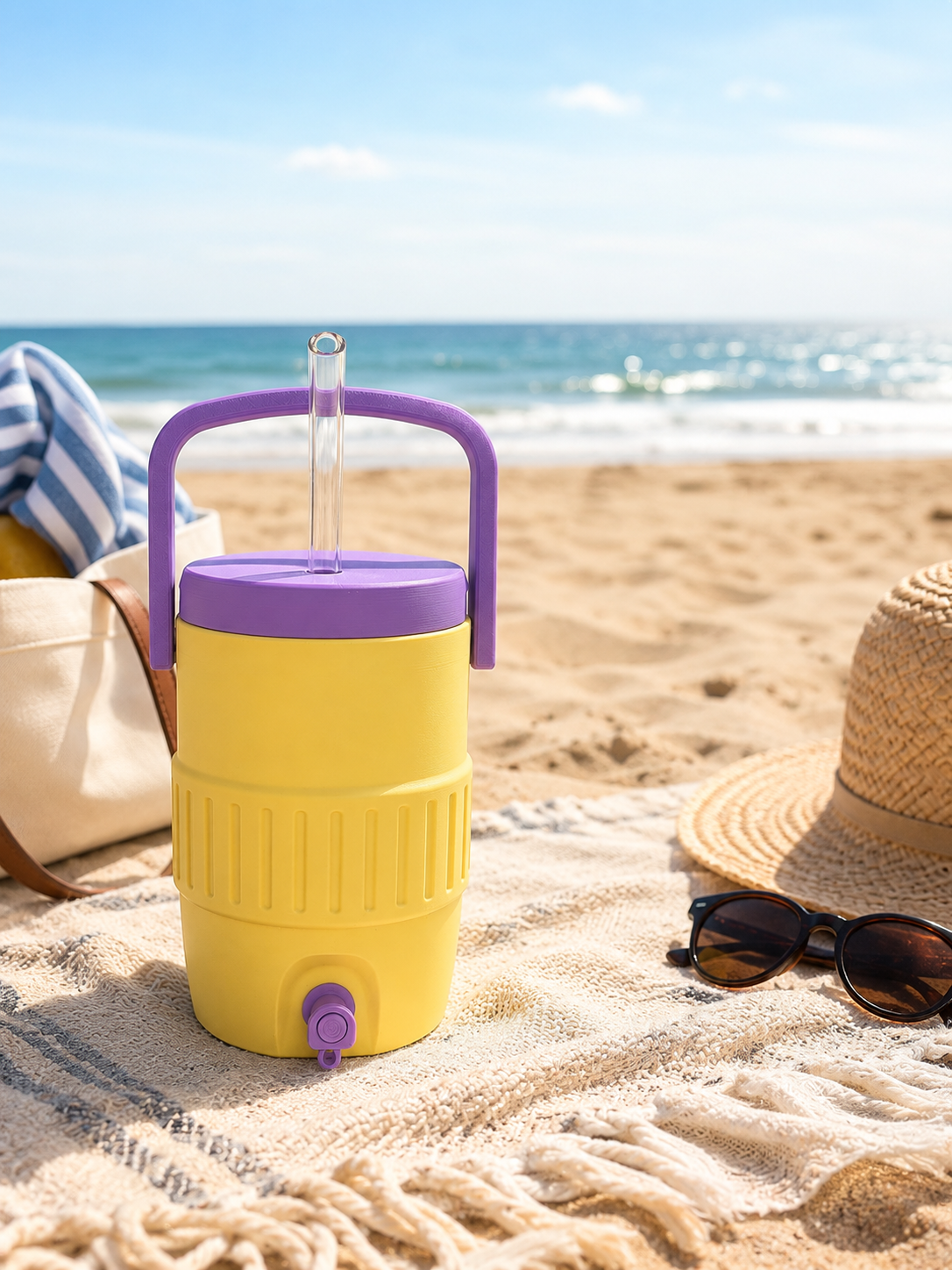 12oz Retro Cooler Can Koozie with Handle (Soda Can)
