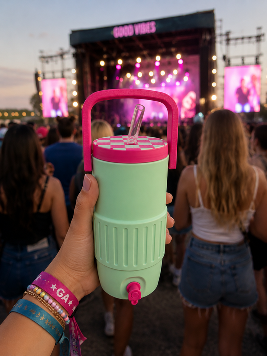 12oz Retro Cooler Slim Can Koozie with Handle (Alani Can)