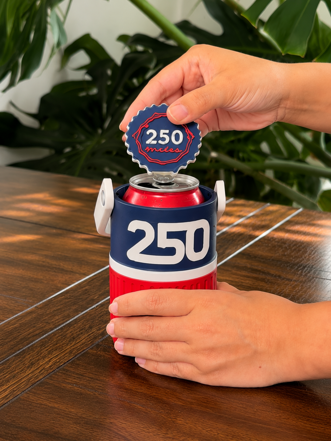 12oz Retro Cooler Can Koozie with Handle 250th Anniversary (Soda Can)