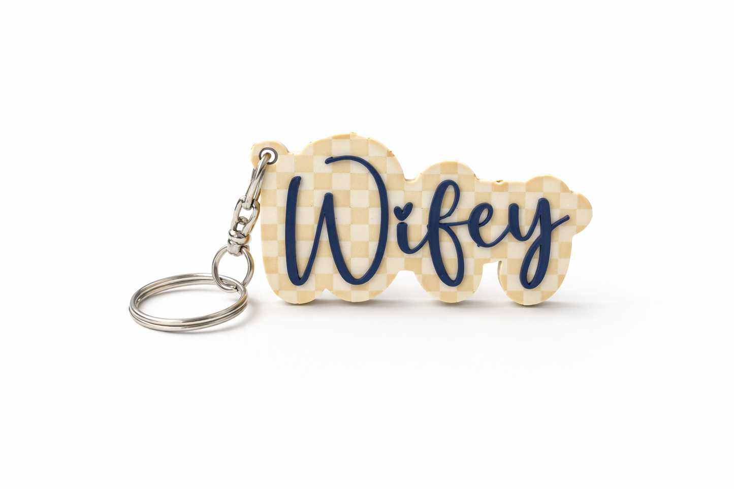 Wifey or Beautiful Keychain