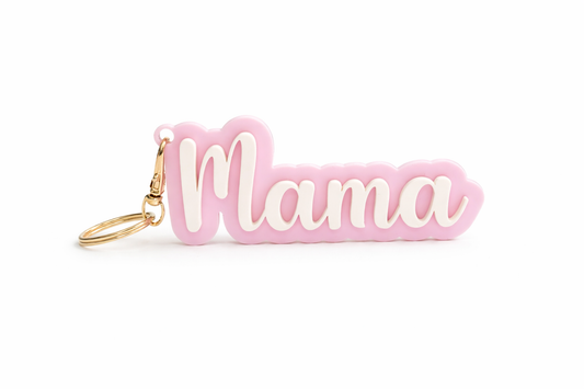 Personalized “Mama” Acrylic Keychain – Custom Name Keychain Gift for Mom