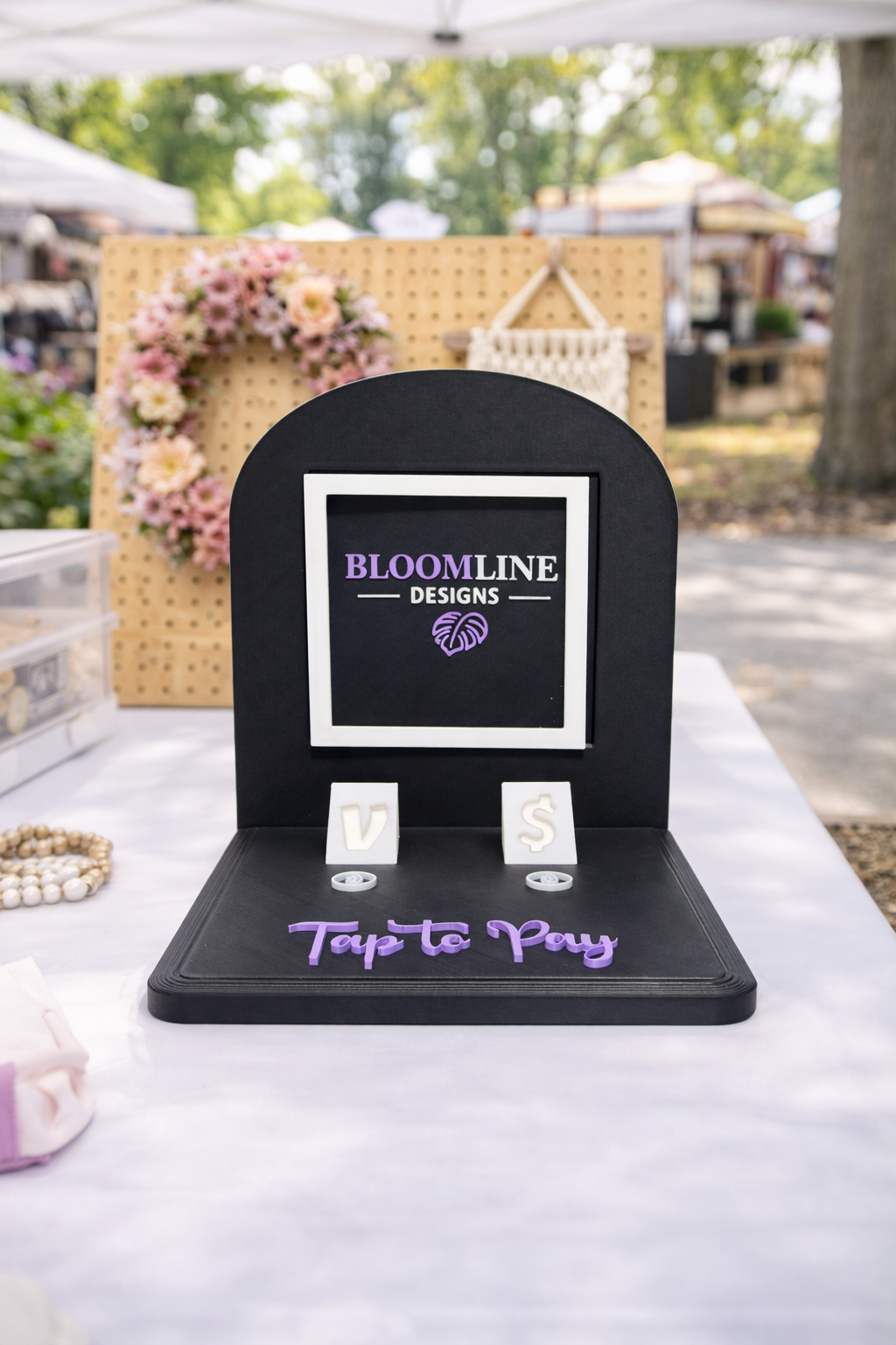 Custom Tap to Pay Stand (3D printed) NFC Payment Display Stand