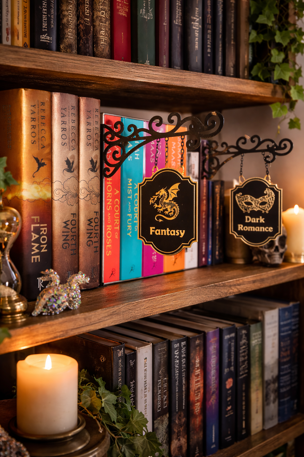 Book Nook Divider Shelf Decor