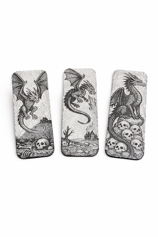 Dragon Bookmark (3D printed)| Fantasy Engraved Bookmark | Unique Book Lover Gift