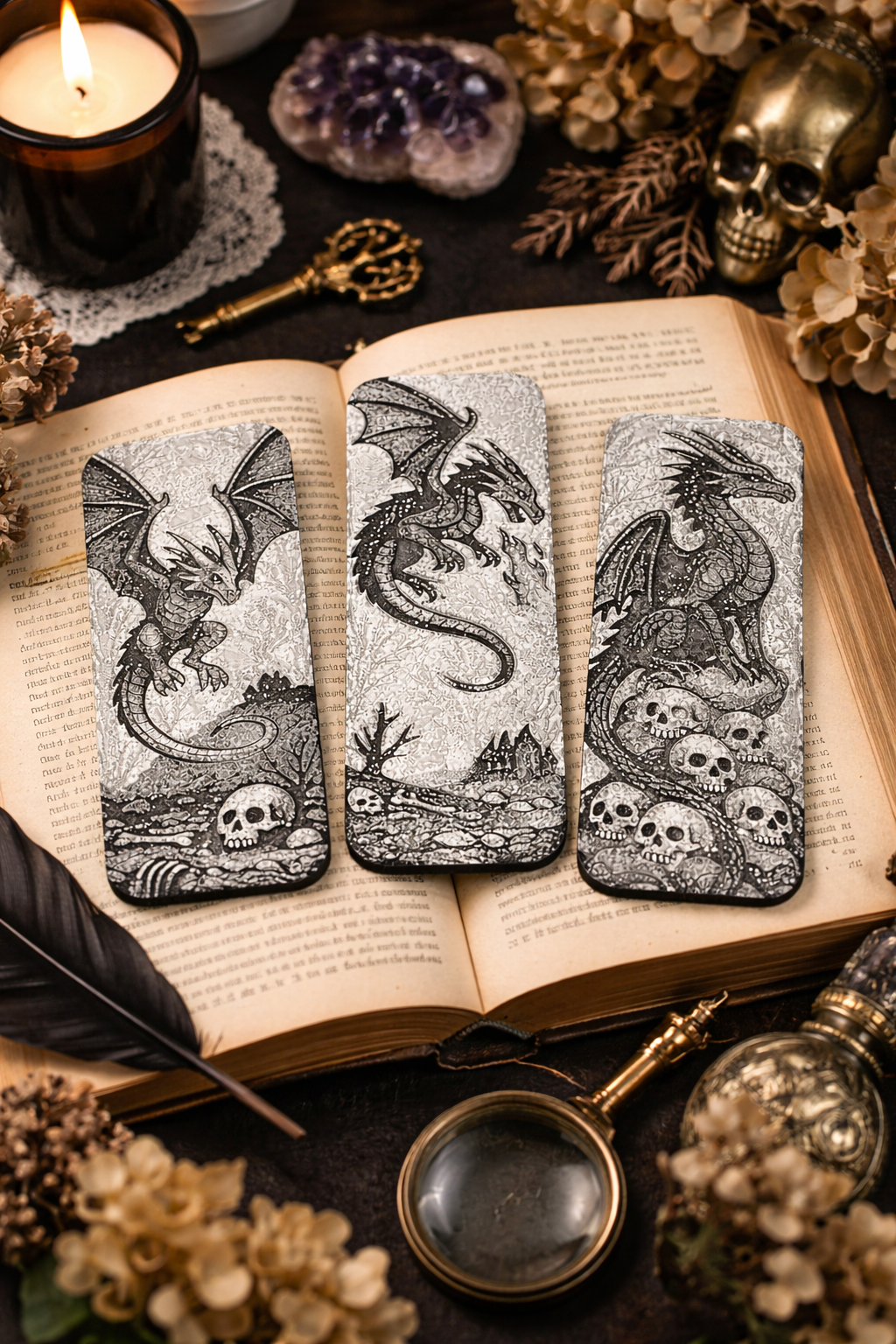 Dragon Bookmarks 3pk