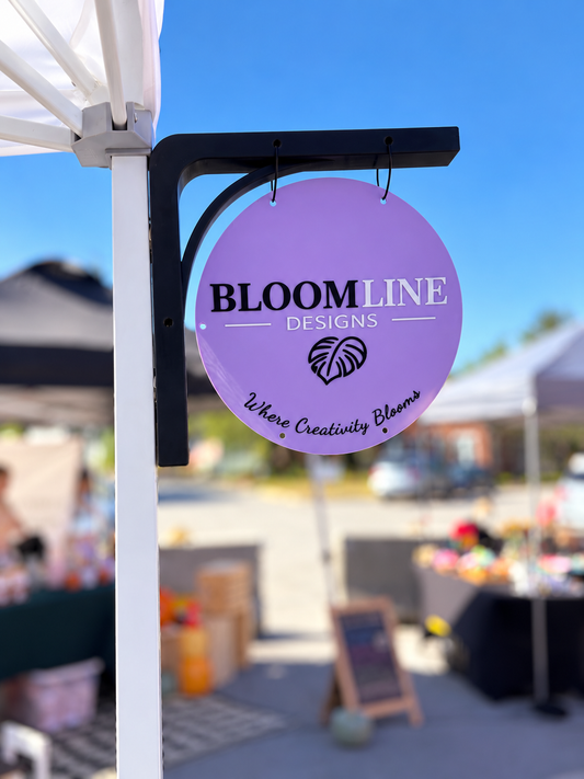 Custom Hanging Vendor Sign