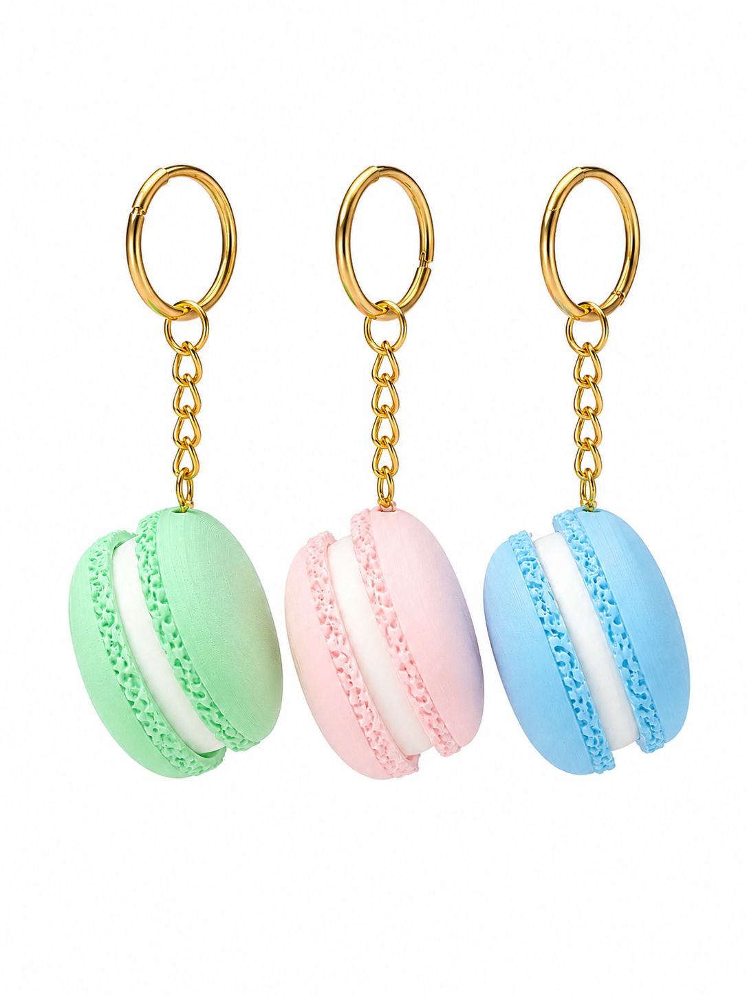 Macaron Clicker Keychain – Pastel Fidget Bag Charm