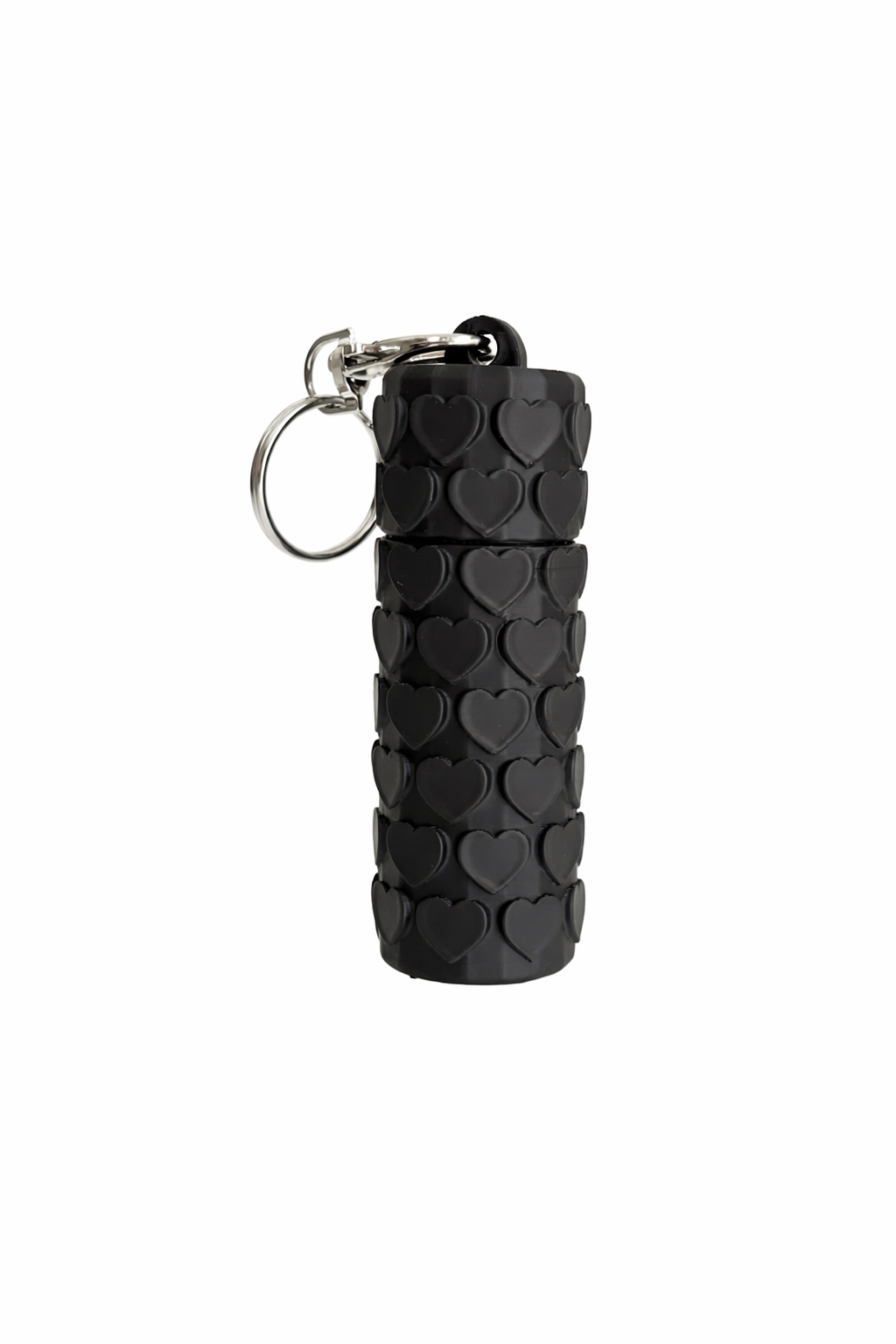 Heart Chapstick Holder Keychain