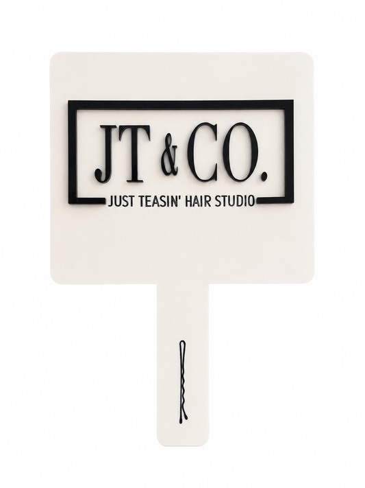 Custom Acrylic Salon Hand Mirror