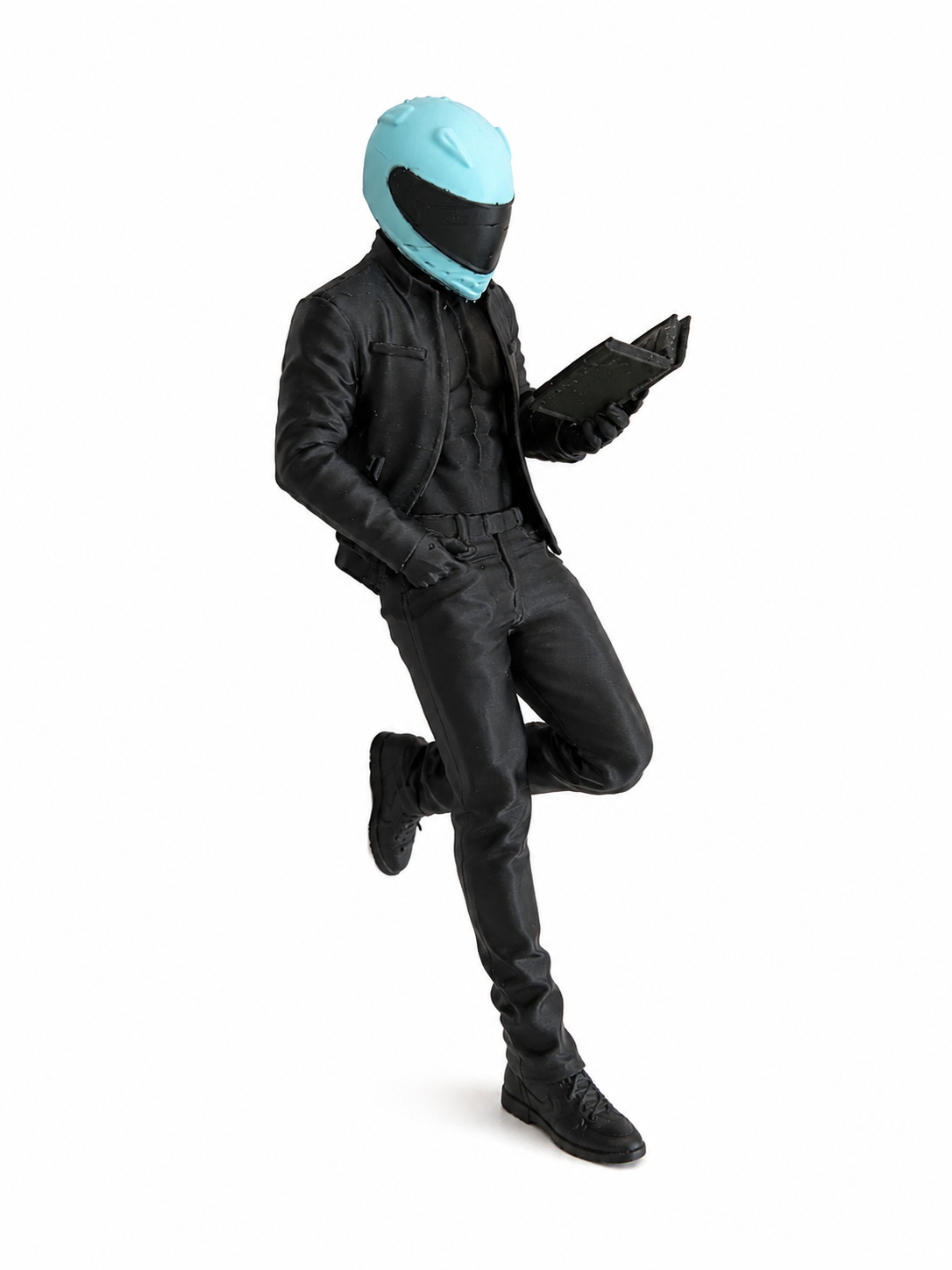 Motorcycle Guy Shelf Decor