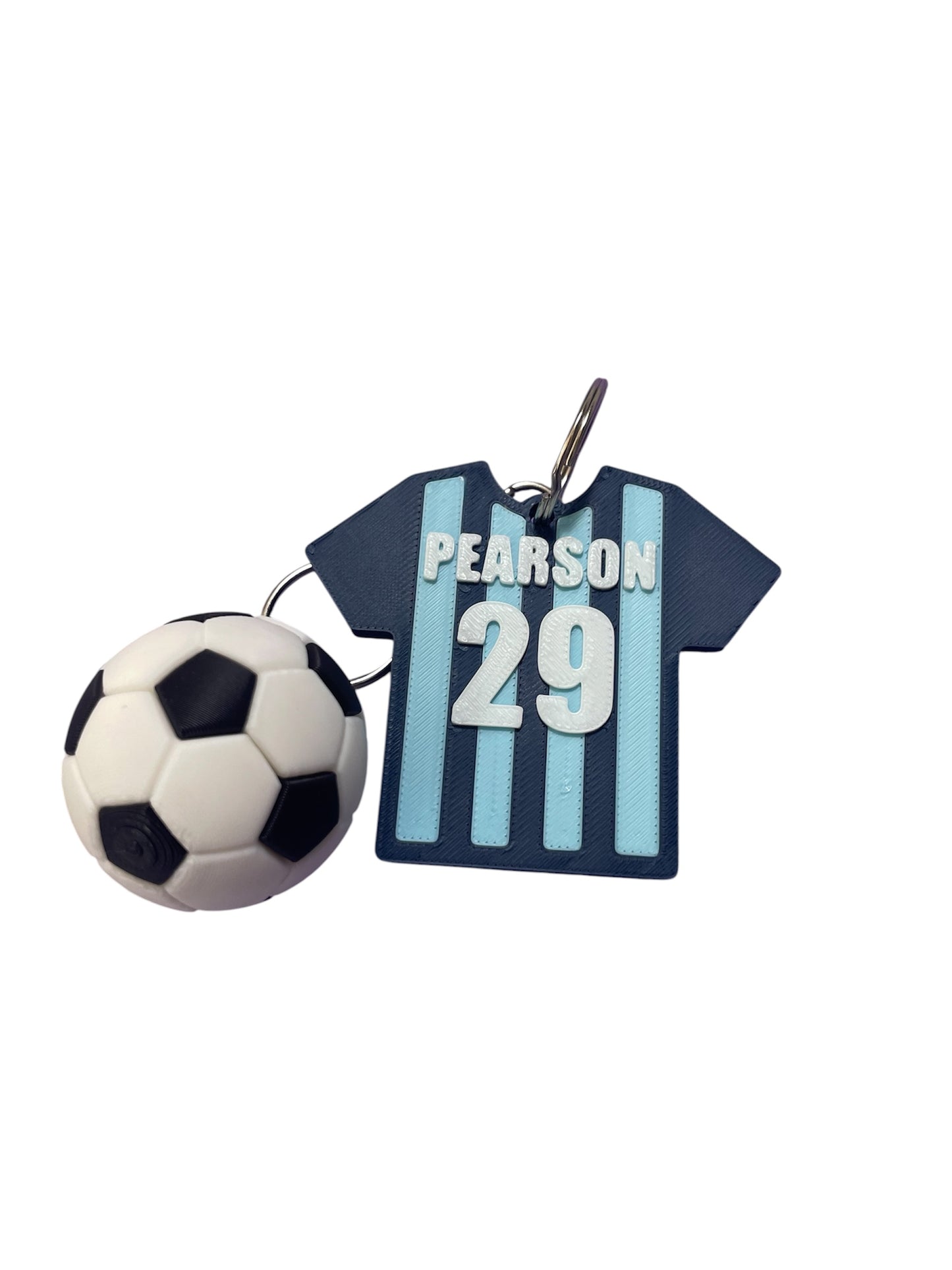 Personalized Soccer Jersey NFC Keychain – Custom Name & Number