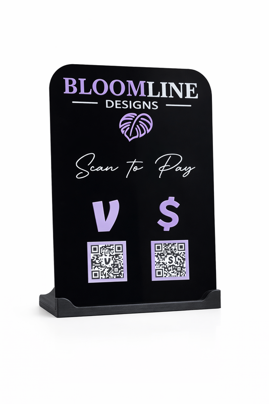 Custom Scan to Pay Stand (acrylic) - QR Payment Stand