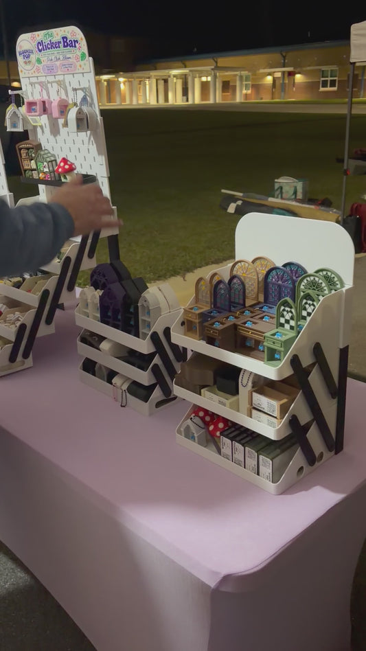 Foldable Tiered Display Organizer